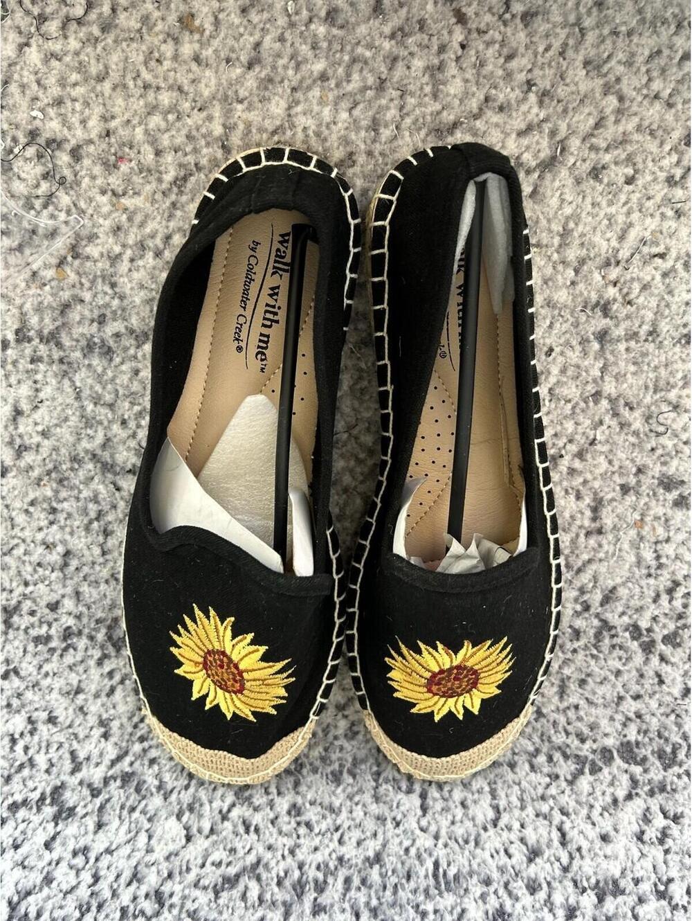 Slip on Loafer Shoes Coldwater Creek Walk With Me Women's Size US 7 Sunflower